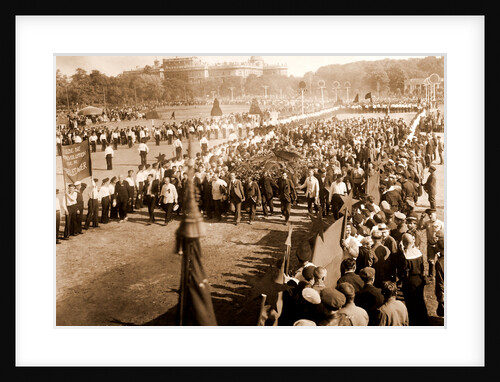 Procession on the Field of Mars, Petrograd, Saint Petersburg, 17th July 1920, Russia by Anonymous