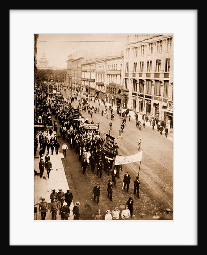 Demonstration on the Nevski Prospect, Petrograd, Saint Petersburg Russia by Anonymous