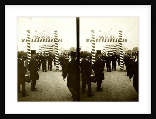 Admiral Togo and other Japanese naval officers being greeted by government officials by Anonymous