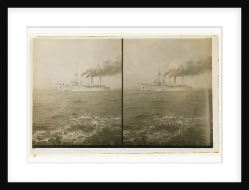 An American cruiser arriving in New York, probably at the time of the Portsmouth Peace Conference by Anonymous