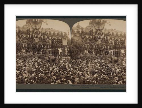 Magnificient flower adorned Pasadena greeting President Roosevelt--California by Anonymous