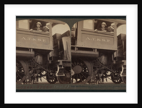 President Roosevelt on a Santa Fe engine, before reaching Redlands, Cal by Anonymous