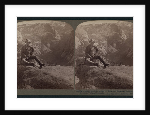 Amidst America's noblest scenery - President Roosevelt on Glacier Point,Yellowstone Valley, California by Anonymous
