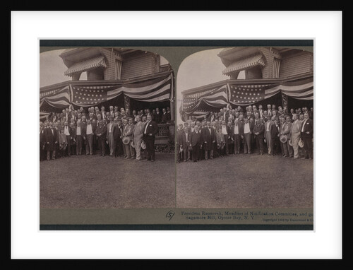 President Roosevelt, members of Notification Committee and guests, Sagamore Hill, Oyster Bay, N.Y by Anonymous