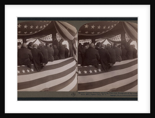 Speaker Cannon formally notifying President Roosevelt of his nomination at Sagamore Hill, Oyster Bay, N.Y by Anonymous