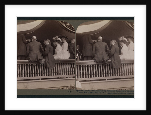 Speaker Cannon formally notifying President Roosevelt of his nomination at Sagamore Hill, Oyster Bay, N.Y by Anonymous