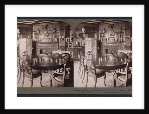 President Roosevelt's dining room, in his home, Sagamore Hill, Oyster Bay, N.Y by Anonymous