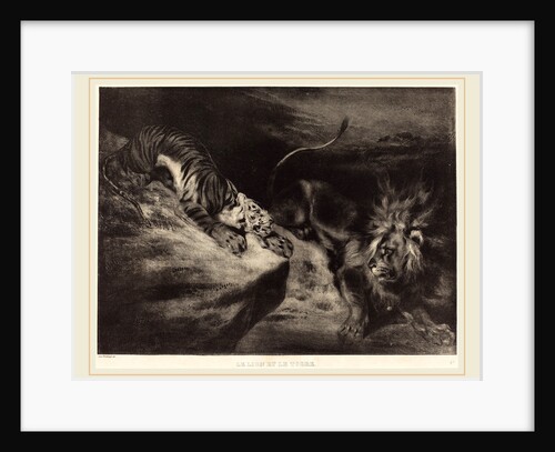 Le Lion et le tigre, c. 1830 by Louis-Candide Boulanger