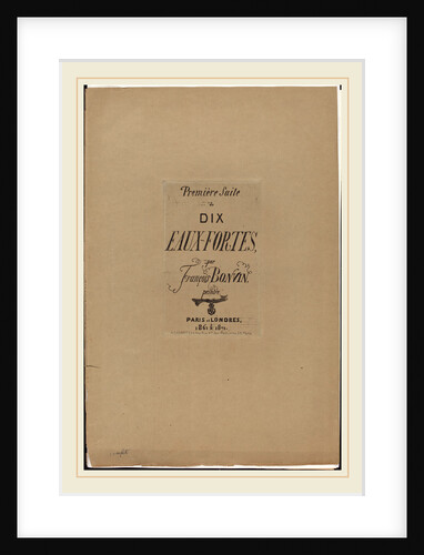 Première Suite de dix eaux-fortes by François Bonvin
