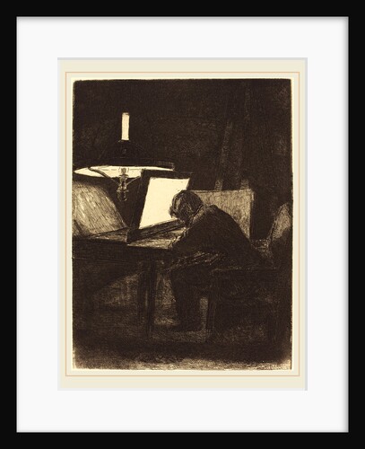 Printmaker (Le Graveur), 1861 by François Bonvin