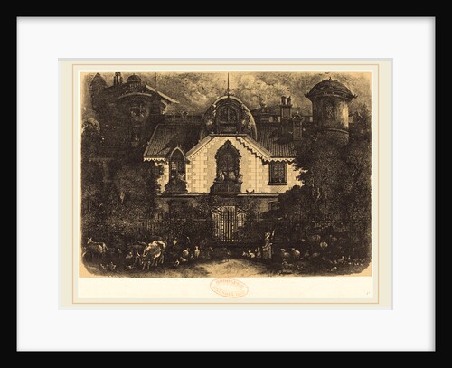 La Maison Enchantée (The Haunted House), 1871 by Rodolphe Bresdin