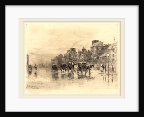 Une Matinée d'Hiver au Quai de l'Hotel-Dieu (Winter Morning on the Quai de l'Hotel-Dieu), 1876 by Félix-Hilaire Buhot