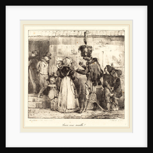 Seriez vous sensible?, 1823 by Nicolas-Toussaint Charlet