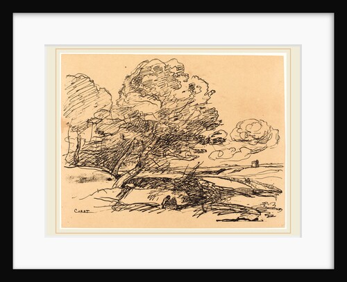 The Lonely Tower (La Tour isolee), 1871 by Jean-Baptiste-Camille Corot