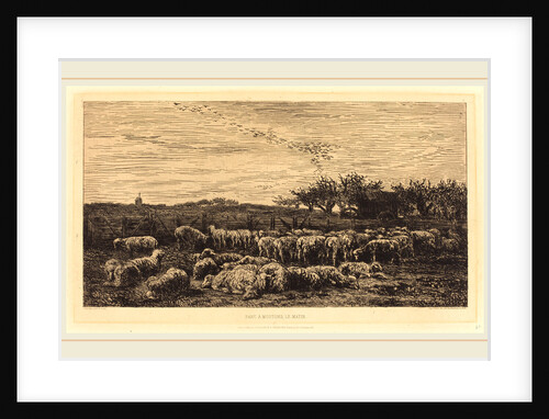 Large Sheepfold (Le Grand parc a moutons), 1860 by Charles-François Daubigny