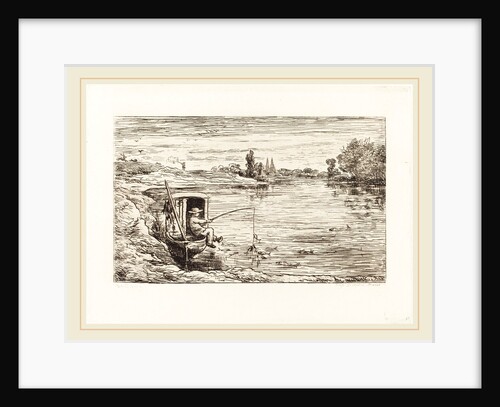 Cabin Boy Fishing (Le Mousse a la peche), 1862 by Charles-François Daubigny