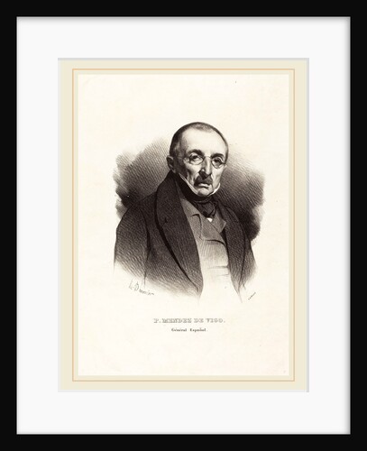 Général P. Mendez Vigo, probably 1836 by Honoré Daumier