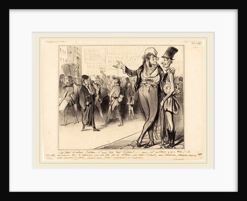 C'est tout de même flatteur d'avoir fait tant d'élèves!, 1838 by Honoré Daumier