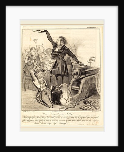 Musique pyrothecnique, Charivarique et Diabolique, 1838 by Honoré Daumier