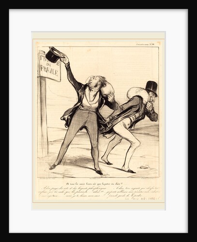 A tous les coeurs bien nés que la patrie est chère!!!, 1838 by Honoré Daumier