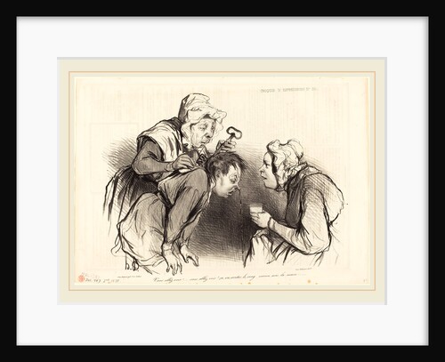 Vous allez voir! ça va arrêter le sang.., 1838 by Honoré Daumier
