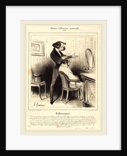 Le Perroquet, 1838 by Honoré Daumier