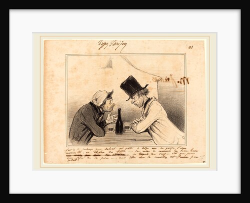 Faut de la prudence père Balivot, vot petite a seize ans, 1842 by Honoré Daumier