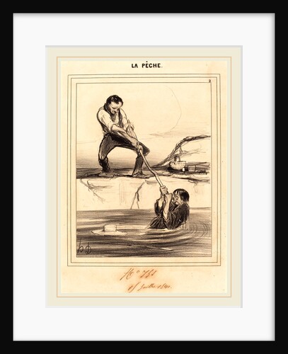 Le Barbillon entraine, 1840 by Honoré Daumier