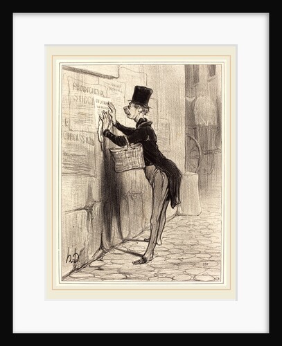 Le Placeur, 1842 by Honoré Daumier