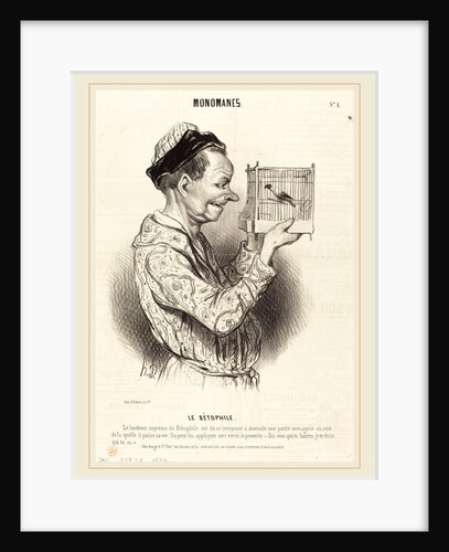 Le Bétophile, 1840 by Honoré Daumier