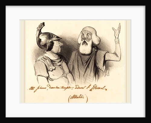 Oui je viens, dans son temple, 1841 by Honoré Daumier
