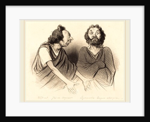 J'ai vu Seigneur votre malheureux fils, 1841 by Honoré Daumier