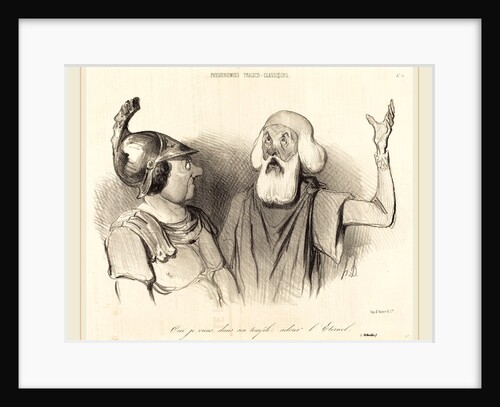 Oui je viens, dans son temple, 1841 by Honoré Daumier