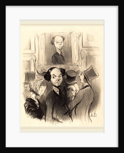 Charmé de se voir exposé, 1841 by Honoré Daumier