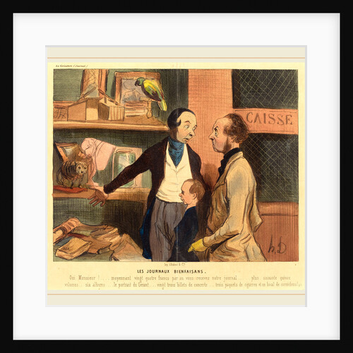 Les Journaux bienfaisans, 1842 by Honoré Daumier