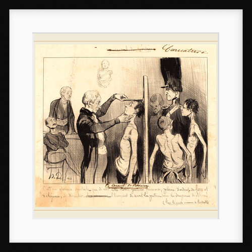 Le Conseil de révision, 1842 by Honoré Daumier