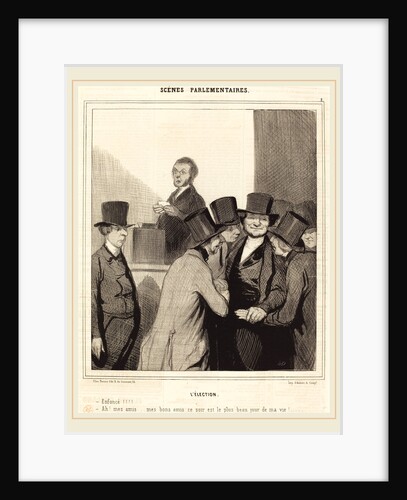 L'Élection, 1843 by Honoré Daumier