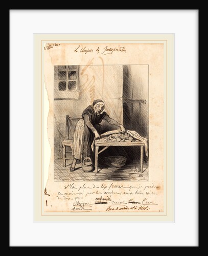 V'la plus de six francs que je perds, 1843 by Honoré Daumier
