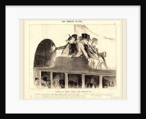 L'Entrée du Grand tunnel d'un chemin de fer, 1843 by Honoré Daumier