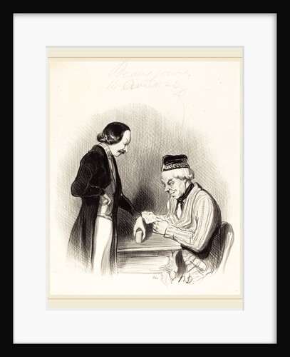 L'Escompte d'un billet, 1844 by Honoré Daumier