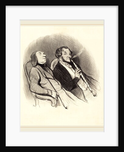 Les Fumeurs de Hadchids, 1845 by Honoré Daumier