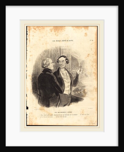 Une Maitresse a l'Opéra, 1845 by Honoré Daumier