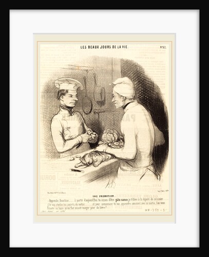 Une Promotion, 1845 by Honoré Daumier