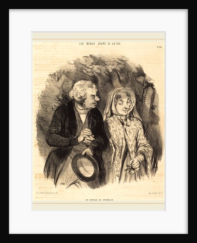 Un Retour de jeunesse, 1846 by Honoré Daumier