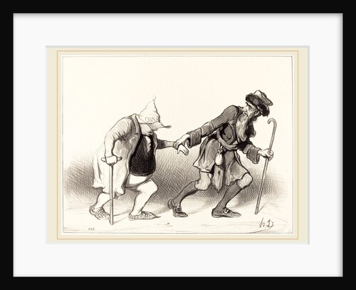 Le Constitutionnel et le Juif errant, 1844 by Honoré Daumier