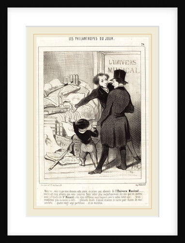 Monsieur voici ce que nous donnons en prime, 1845 by Honoré Daumier