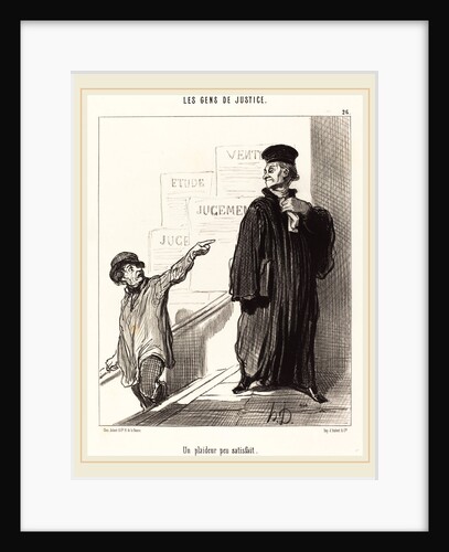 Un Plaideur peu satisfait, 1846 by Honoré Daumier