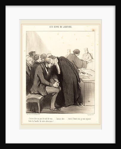 Laissez dire un peu de mal de vous, 1847 by Honoré Daumier