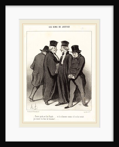Encore perdu en Cour Royale et il se lamente, 1848 by Honoré Daumier