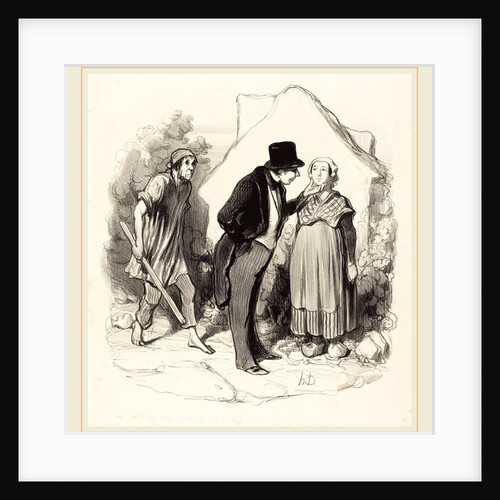 Est-ce que votre mari serait jaloux, 1845 by Honoré Daumier